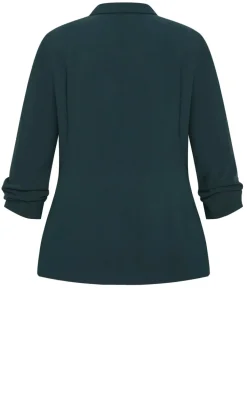 Abbie Blazer - deep emerald