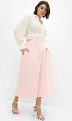 Abbie Crop Pant - baby pink
