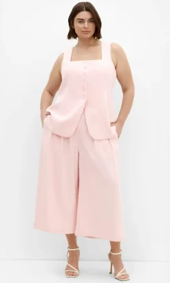 Abbie Crop Pant - baby pink
