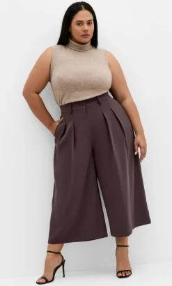 Abbie Crop Pant - chocolate