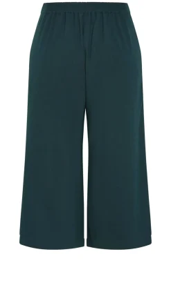Abbie Crop Pant - deep emerald