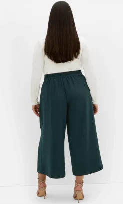 Abbie Crop Pant - deep emerald