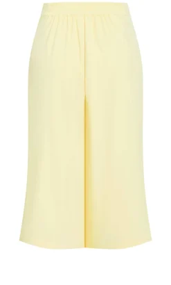 Abbie Crop Pant - lemon drop