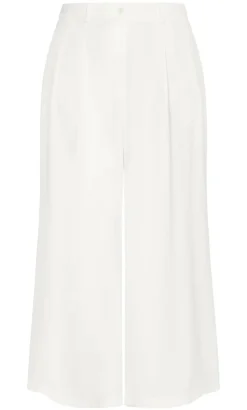 Abbie Fully Lined Wide Leg Pant - ivory