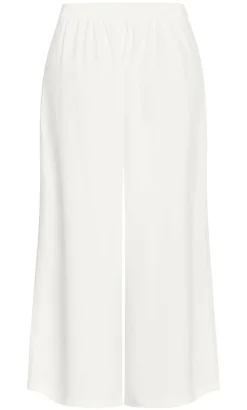 Abbie Fully Lined Wide Leg Pant - ivory