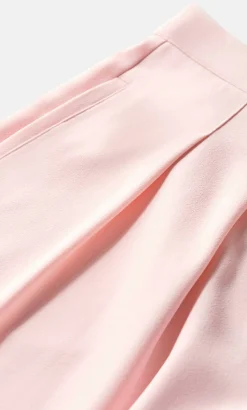 Abbie Fully Lined Wide Leg Pant - baby pink
