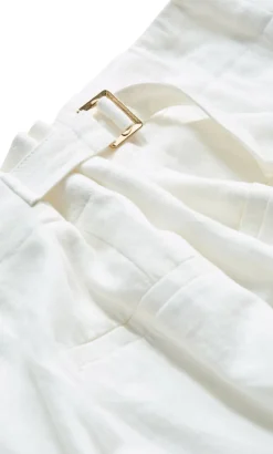 Abbie Linen Pant - Ivory
