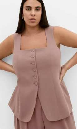 Abbie Vest - cinnamon