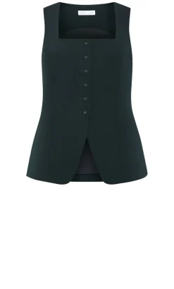 Abbie Vest - deep emerald
