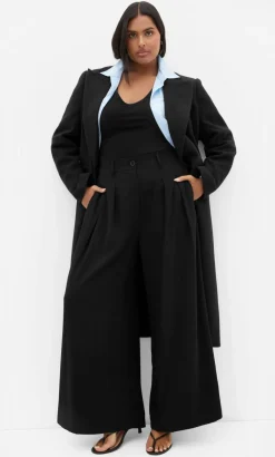 Abbie Wide Leg Pant - black