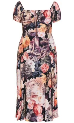 Abbigail Bloom Print Maxi Dress - rose