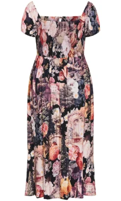 Abbigail Bloom Print Maxi Dress - rose