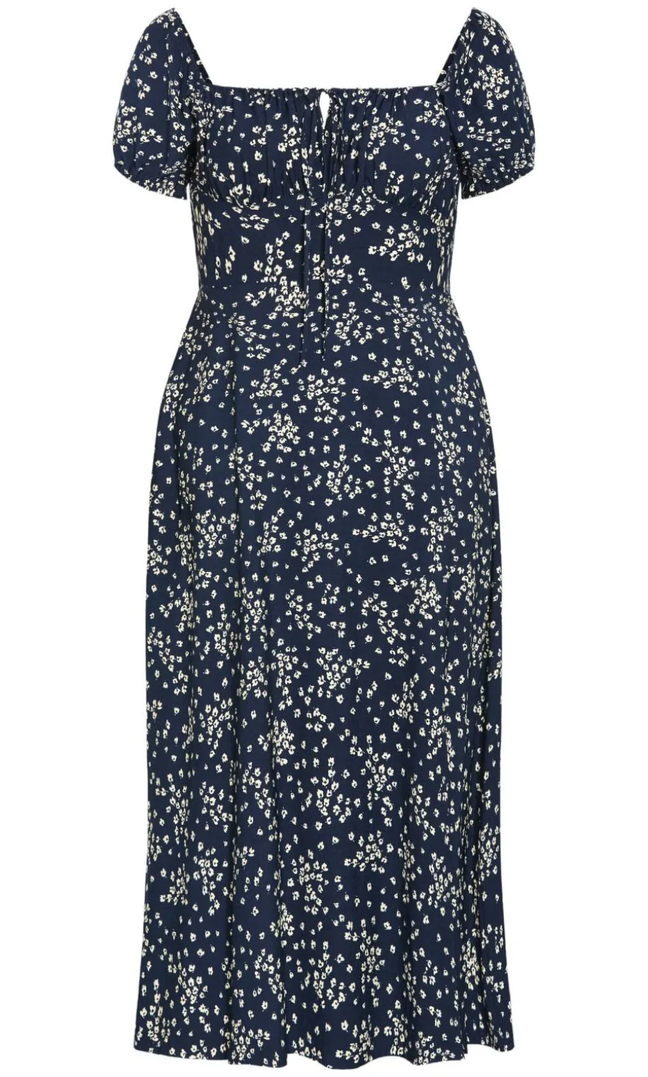 Abbigail Print Lined Maxi Dress - navy
