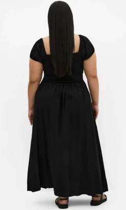 Abbigail Split Maxi Dress - black