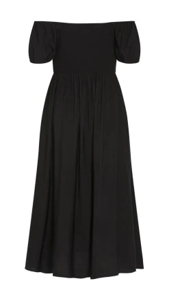 Abbigail Split Maxi Dress - black