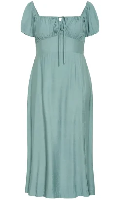 Abbigail Split Maxi Dress - soft sage