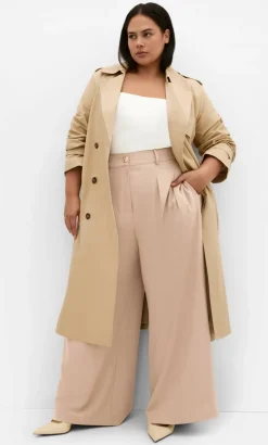 Abbigail Wide Leg Pant - taupe