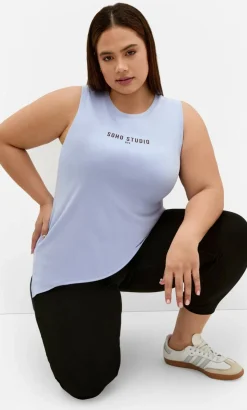 Active Soho Cotton Tank - sky blue