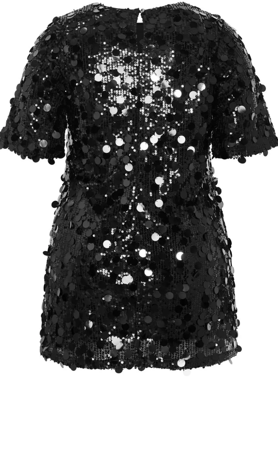 Adorn Sequin Mini Dress - black