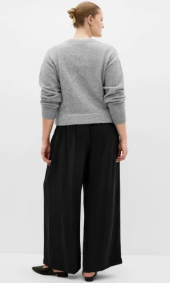 Alana Relaxed Wide Leg Pant - black