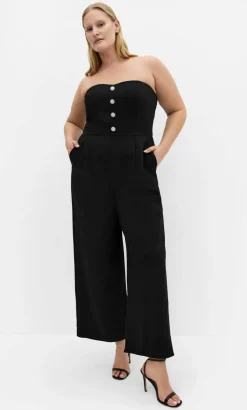 Alexi Strapless Jumpsuit - black
