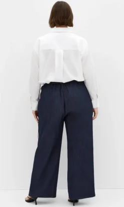 Alissa Side Stripe Denim Pant - dark wash