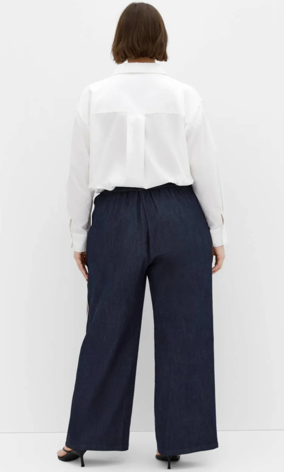 Alissa Side Stripe Denim Pant - dark wash