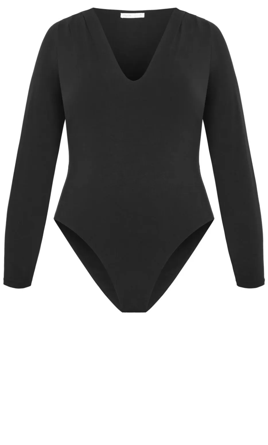 Amelia Long Sleeve Bodysuit - black