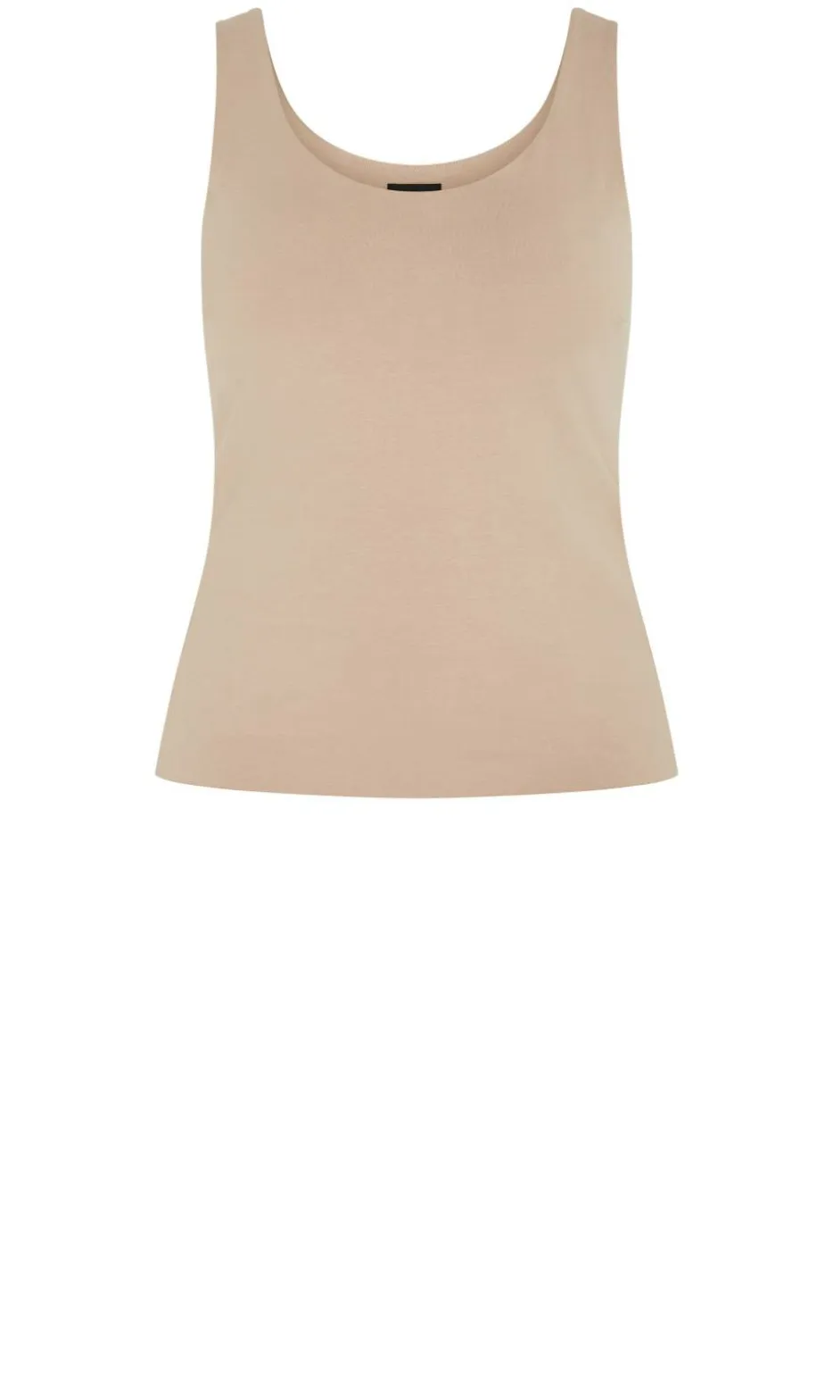 Amelia Scoop Neck Tank - stone