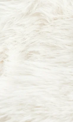 Angelica Faux Fur Crop Jacket - oat