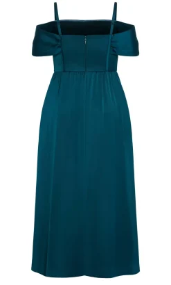 Angel Love Off Shoulder Maxi Dress - emerald