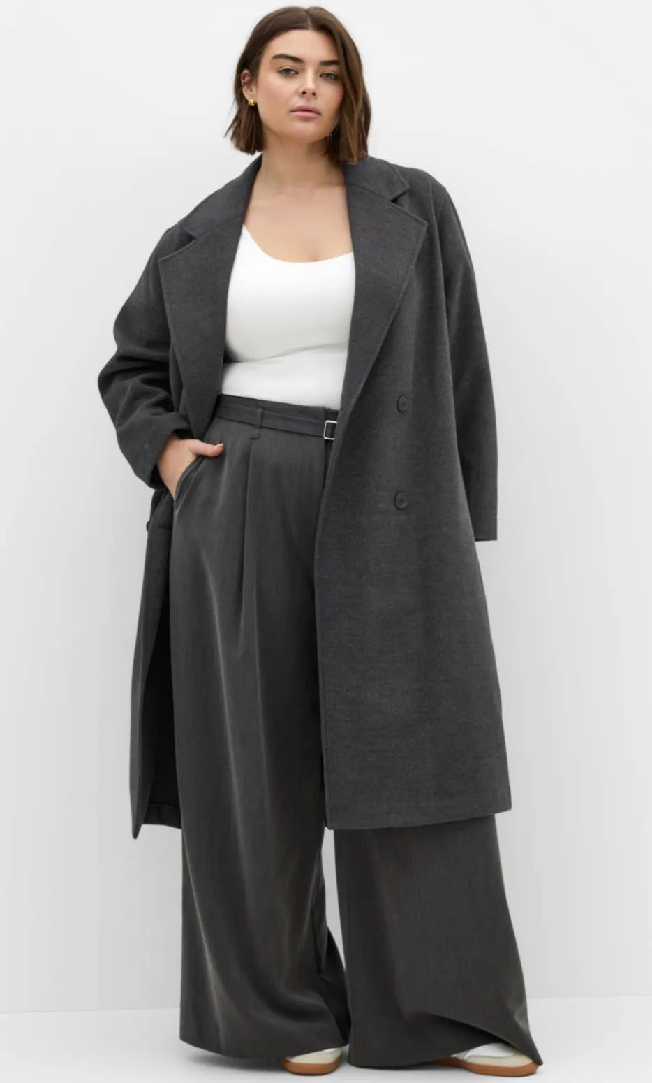 Anita Melton Coat - charcoal