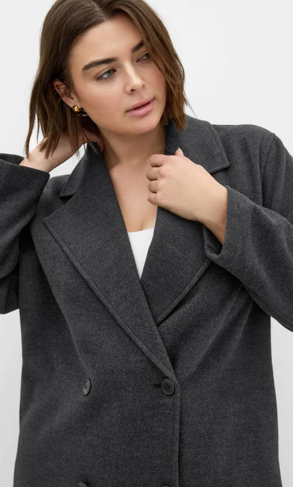 Anita Melton Coat - charcoal