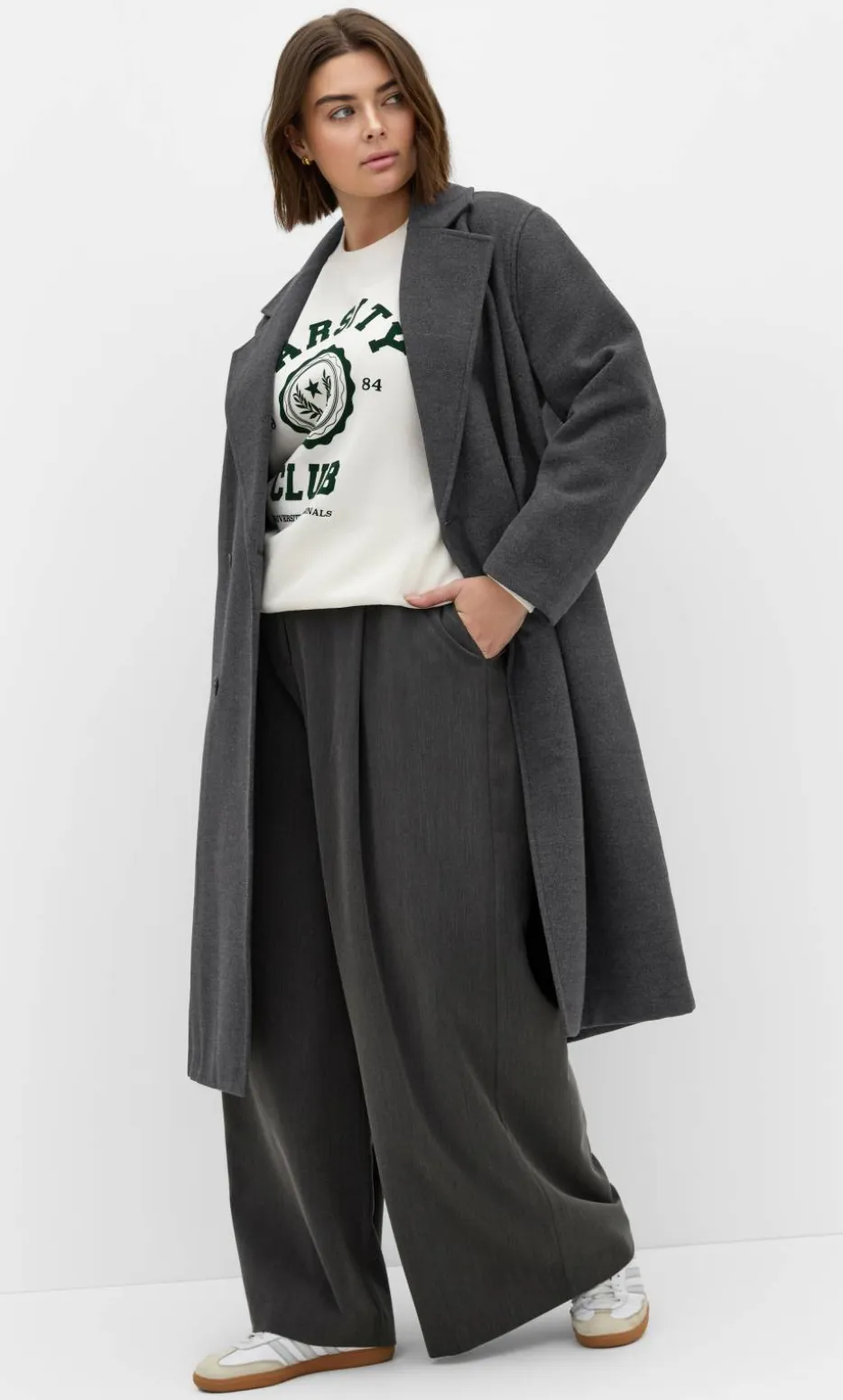 Anita Melton Coat - charcoal