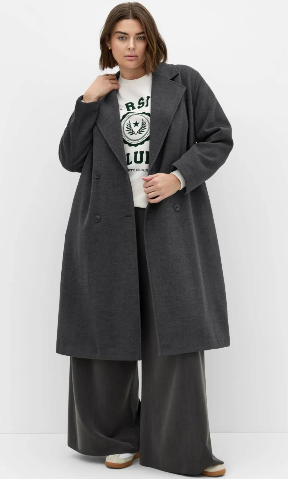 Anita Melton Coat - charcoal