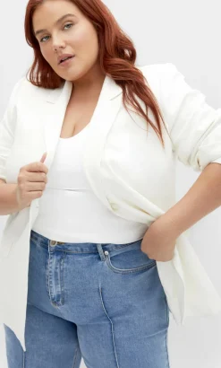 Anny V Neck Top - white