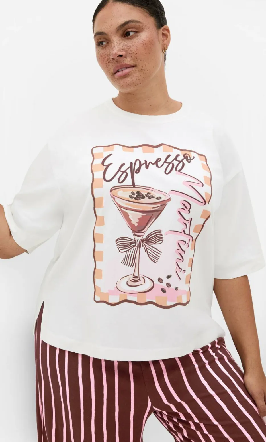 Arabella Martini Relaxed Sleep Tee - ivory