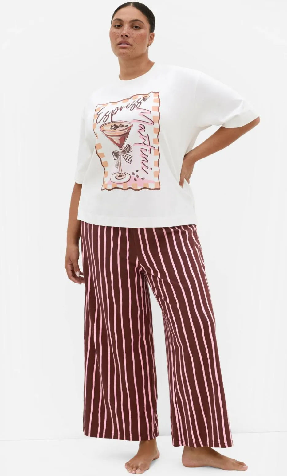 Arabella Martini Relaxed Sleep Tee - ivory