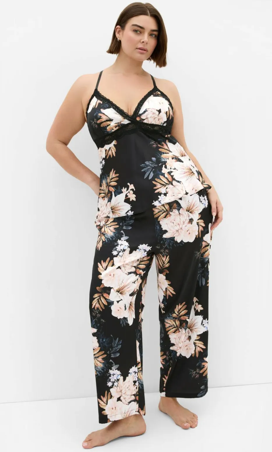 Arcadia Cami Pant Set - black