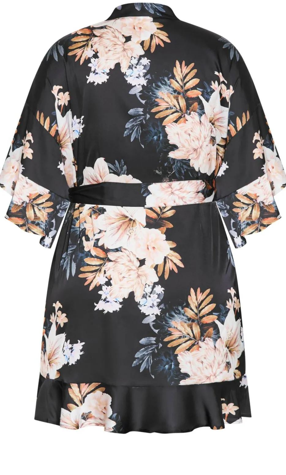Arcadia Short Kimono - black