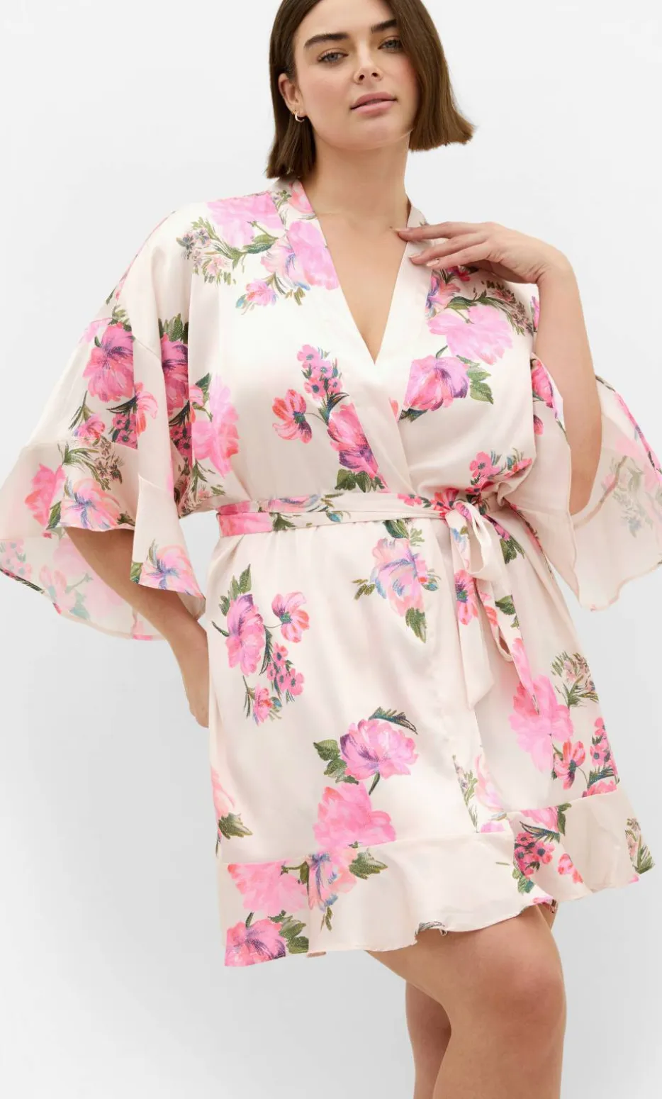 Arcadia Short Kimono - pink