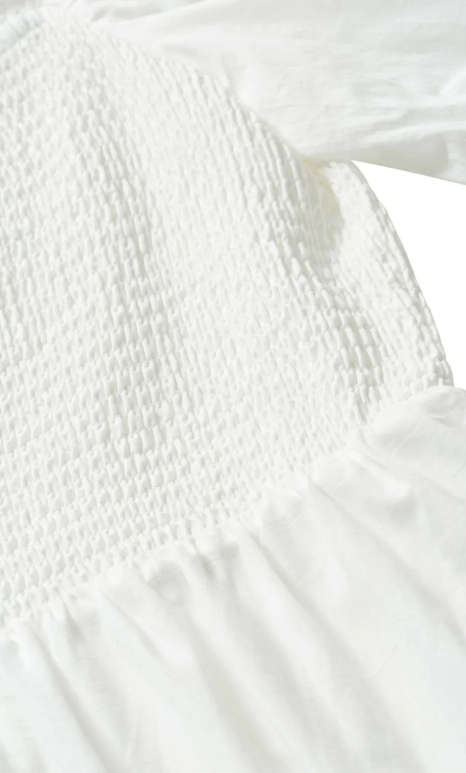 Ariella Puff Sleeve Midi Dress - ivory