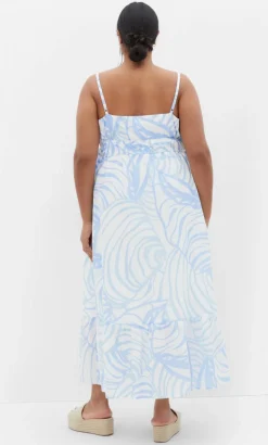 Ari Print Maxi Dress - blue print