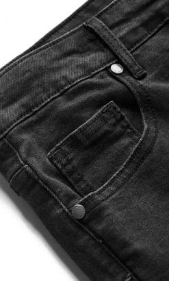 Asha Fit Dena Ankle Grazer Jean - black wash