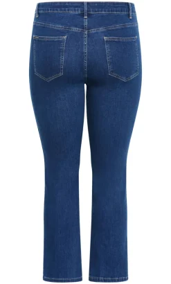 Asha Fit Dena Ankle Grazer Jean - mid wash