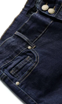 Asha Fit Ultra Skinny Leg Short Jean - dark wash