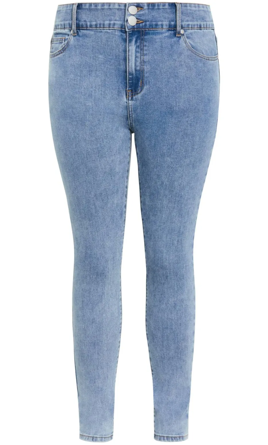 Asha Fit Ultra Skinny Leg Short Jean - light wash