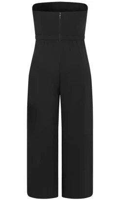 Attract Strapless Jumpsuit - black