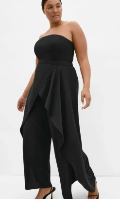 Attract Strapless Jumpsuit - black