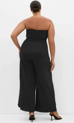 Attract Strapless Jumpsuit - black